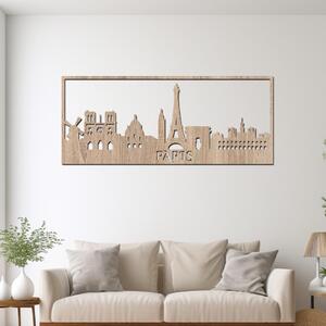 Dřevo života | Dřevěná dekorace na zeď PAŘÍŽ | Rozměry (cm): 40x11 | Barva: Bílá