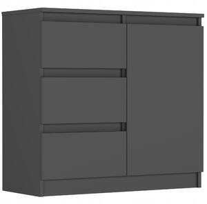 Komoda Rygna (antracit). Akce -8%