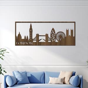 Dřevo života | Dřevěná dekorace LONDÝN | Rozměry (cm): 40x16 | Barva: Třešeň