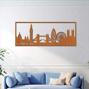 Dřevo života | Dřevěná dekorace LONDÝN | Rozměry (cm): 40x16 | Barva: Ořech