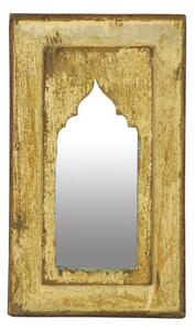 Zrcadlo v rámu z teakového dřeva, 24x3x42cm