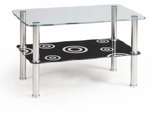 Halmar Konferenční stolek Halia, sklo/černá
