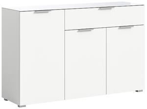 KOMODA, bílá, 135/86/40 cm Livetastic - Šuplíkové komody, Online Only