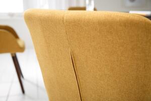 Designová židle Sweden Master hořčicově žlutá