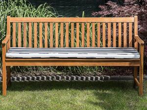 Zahradní lavice 160 cm s polštářem modrým VIVARA