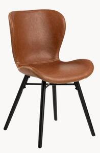Čalouněné židle z imitace kůže Batilda, 2 ks