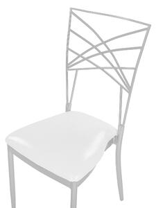 Jídelní židle Sada 2 ks Stříbrná GIRARD