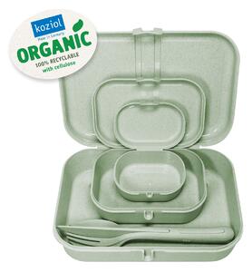 PASCAL READY box set 3 kusů s příborem Organic KOZIOL (Barva-zelená organic)