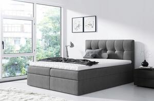 Jednoduchá postel Rex 120x200, šedá