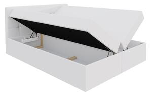 Boxpringová postel 180x200 CAROLA - šedá + topper ZDARMA