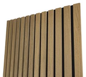 Akustický panel s dřevěnou dýhou - dekor dub klasik | 260 x 56 cm | RAK003 | .cz