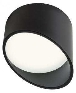 Jednoduché kruhové stropní svítidlo v černé barvě