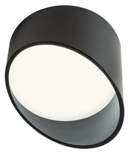 Jednoduché kruhové stropní svítidlo v černé barvě