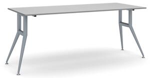 Jednací kancelářský stůl WIDE, 180x80 cm, šedý