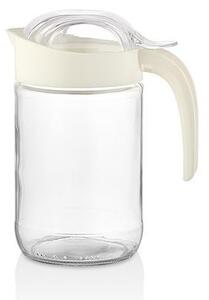Skleněný džbán s víčkem QLUX Fiore 660ml