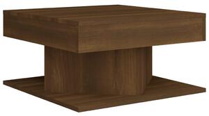 Konferenční stolek hnědý dub 57 x 57 x 30 cm kompozitní dřevo