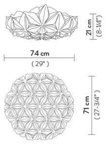 Slamp Stropní/nástěnné svítidlo C'EST LA VIE LARGE, pr. 71cm, 3xE27 Barva: Bílá