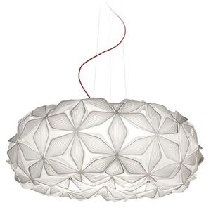 Slamp Závěsné svítidlo C'EST LA VIE, LARGE, pr. 70cm, 4xE27 Barva: Bílá, Barva kabelu: transparentní