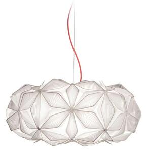 Slamp Závěsné svítidlo C'EST LA VIE, MEDIUM, pr. 53cm, 2xE27 Barva: Bílá, Barva kabelu: transparentní