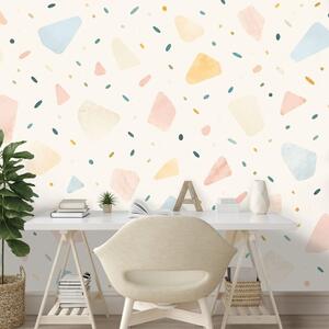 Tapeta pastelové terrazzo tvary