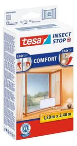 Tesa ® Insect Stop Síť proti hmyzu COMFORT na francouzská okna – bílá 1,2 × 2,4 m, 55918-00020-00