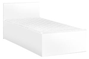 Postel SOFIA 90 x 200 cm, bílá s lamelovým roštem a matrací Coco Maxi 19 cm