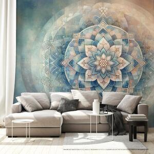 Tapeta mandala v pastelových tónech