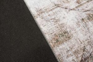 Kusový koberec FLANNEL PRINTED Y-272A šedý žlutý hnědý Rozměr: 120x170 cm