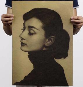 Plakát Audrey Hepburn 51,5x36cm Vintage č.19