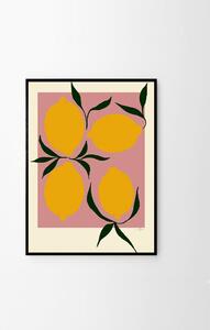 The Poster Club Plakát Pink Lemon by Anna Mörner 21x29,7 (A4)