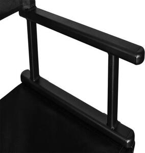 Duralová skládací kosmetická židle s opěrkou hlavy černá 9957