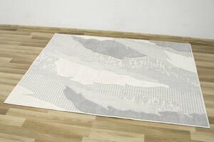 Šňůrkový koberec Stella D431A šedý / stříbrný / krémový