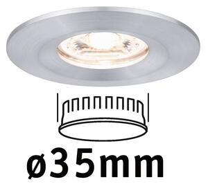 P 94304 LED vestavné svítidlo Nova mini nevýklopné IP44 1x4W 2.700K hliník broušený 230V - PAULMANN
