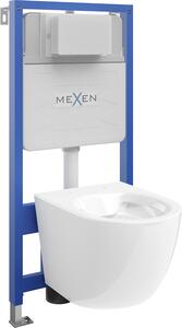 Mexen Fenix Slim, podomítkový modul a závěsné WC Lena, bílá, 6103322XX00