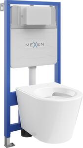 Mexen Fenix Slim, podomítkový modul a závěsné WC Rico, bílá, 6103372XX00