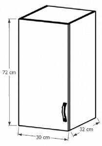 Horní kuchyňská skříňka G30 Provense (bílá + sosna andersen) (L). 1015174