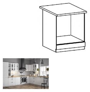 Dolní kuchyňská skříňka na vestavné spotřebiče D60ZK Provense (bílá + sosna andersen). 1015163