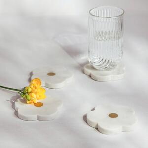 HOMLA Mramorové podtácky sada Marble