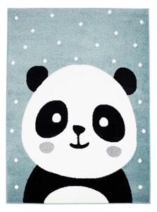 C.city Dětský kusový koberec panda malá modrý různé velikosti Rozměr: 120x170cm