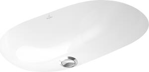 Villeroy & Boch O.novo - Umyvadlo pod desku 530x320 mm s přepadem, alpská bílá 41625001