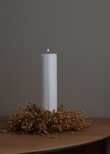 Ester&Erik Adventní svíčka Pillar Calendar - Pure White ER135