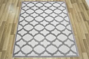 Šňůrkový koberec Stella D403A tmavě šedý / světle šedý