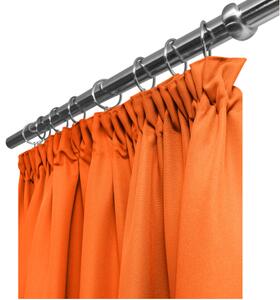 YESTU Hotový závěs na řasící pásce 140x250cm různé barvy Barva: Oranžová