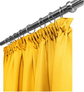 YESTU Hotový závěs na řasící pásce 140x250cm různé barvy Barva: Žlutá