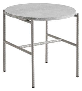 HAY Odkládací stolek Rebar, Ø45x40, Grey Marble