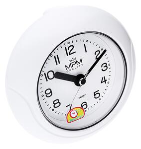 Designové plastové hodiny bílé MPM E01.2526 - koupelnové hodiny
