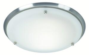 Stropní svítidlo v bílo-stříbrné barvě se skleněným stínidlem ø 27,5 cm Are – Markslöjd