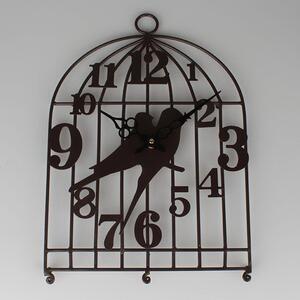 Kovové závěsné hodiny - ptáčci C1705