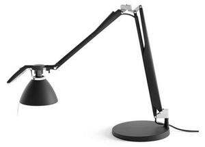 Stolní lampa Fortebraccio, černá, nastavitelná