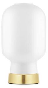 Stolní lampa Normann Copenhagen, Bílá, Obývací pokoj, Sklo